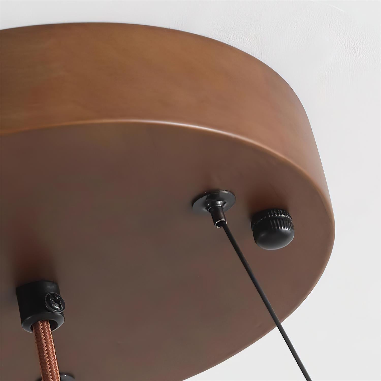 Ritta Travertine Dome & Ring Pendant Lamp - Neutralighting