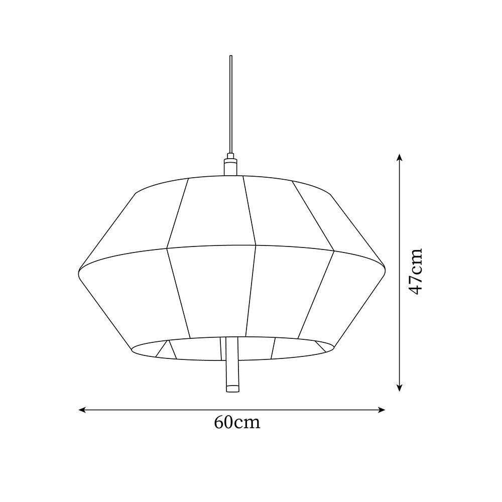 Pendant Lamp Cotton-Thread Shade Walnut Wood Natural - Neutralighting