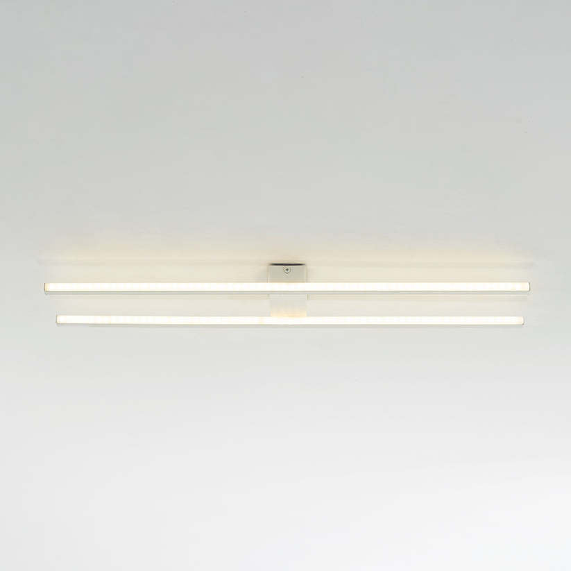 Arisha Modern Minimaliste Flush Mount Ceiling Light, Double-Linear - Neutralighting