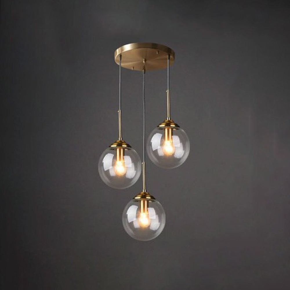 Valentina Designer Bubble Glass Pendant Light, Smoke/Clear/Amber - Neutralighting