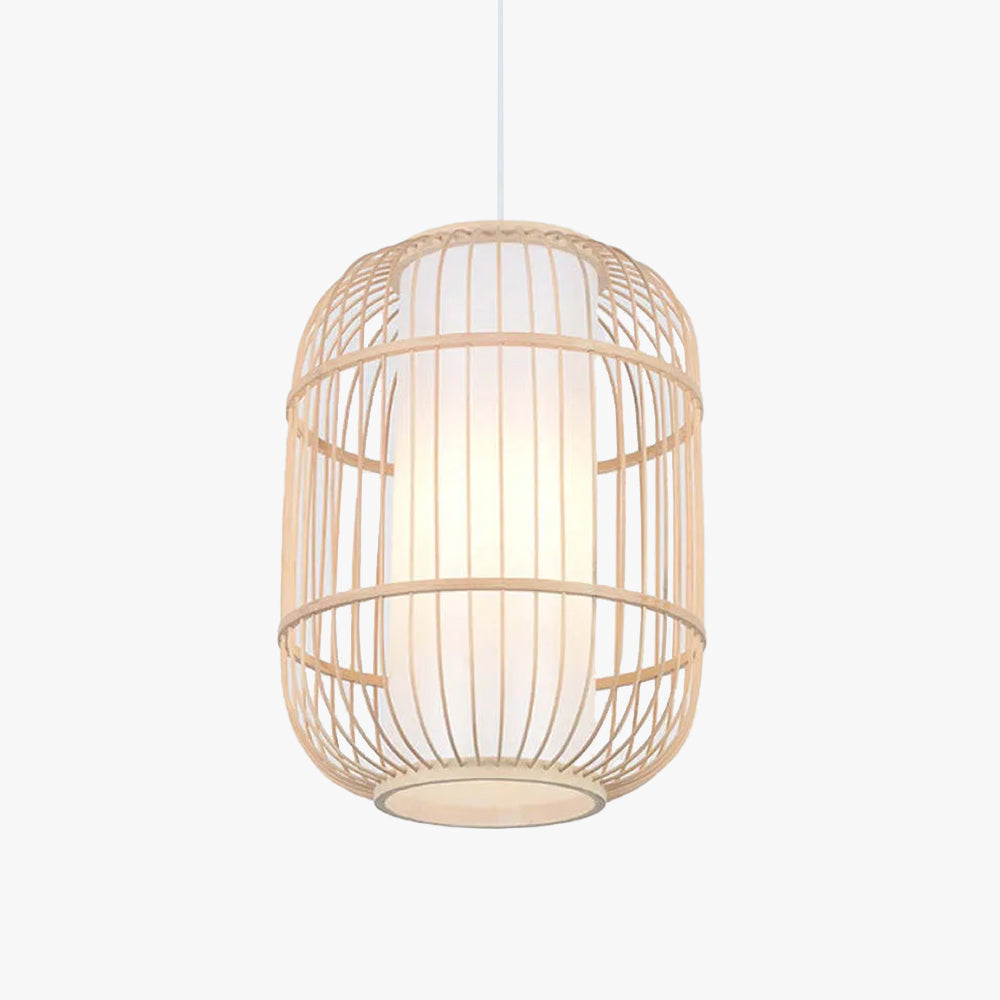 Kuro Hand-Woven Knitted Rattan Bamboo Vintage Pendant Light