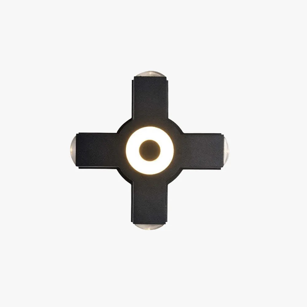 Ovelo Modern Waterproof Minimalist Cross Outdoor Wall Light Garden/Corridor