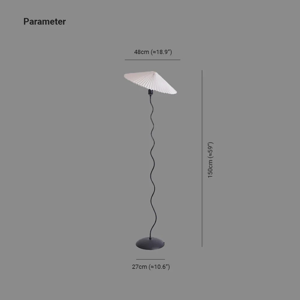 Ritta Modern Mushroom Fabric Led Floor Lamp - Neutralighting