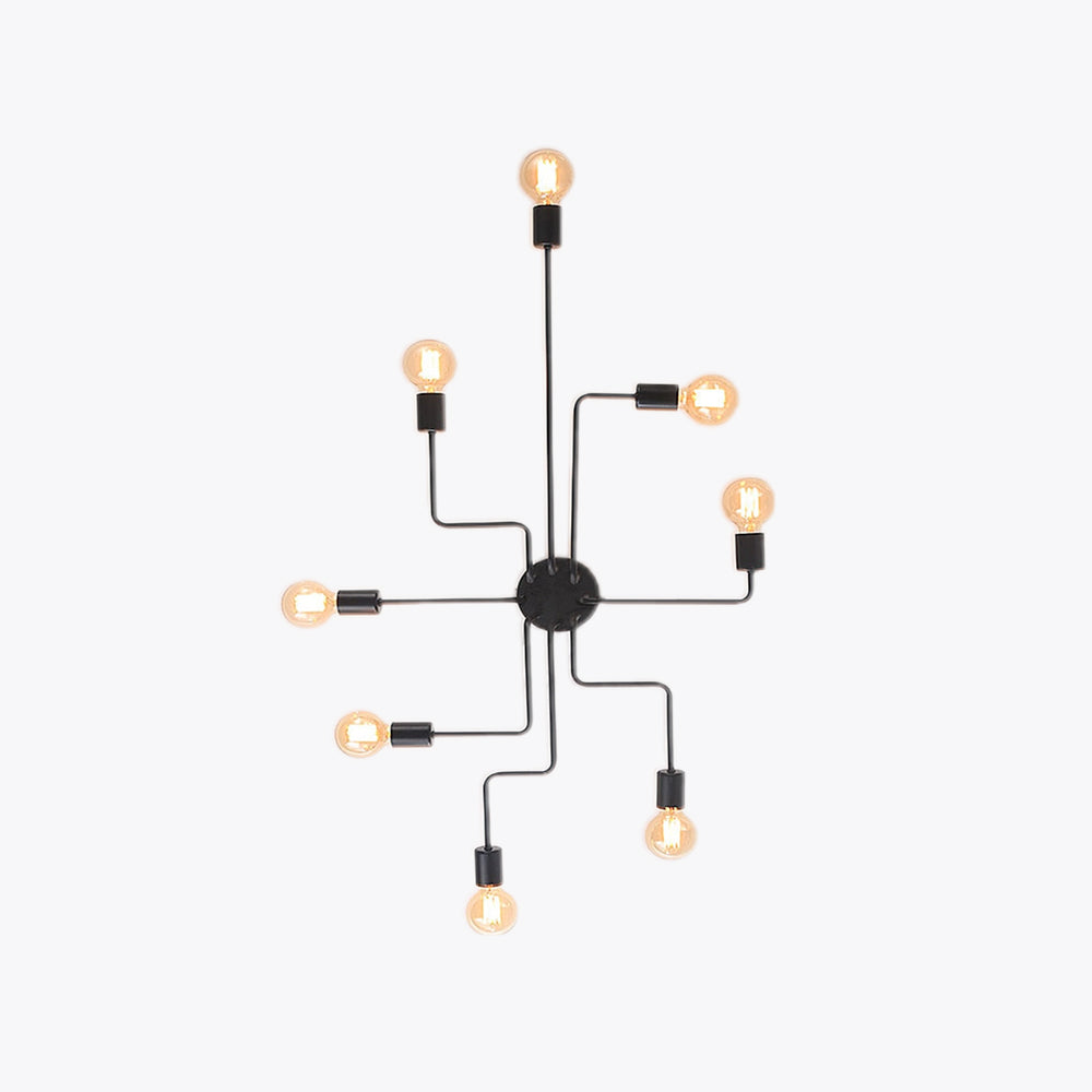Arisha Vintage Modern Minimalist Industrial Metal Black Ceiling Lamp - Neutralighting