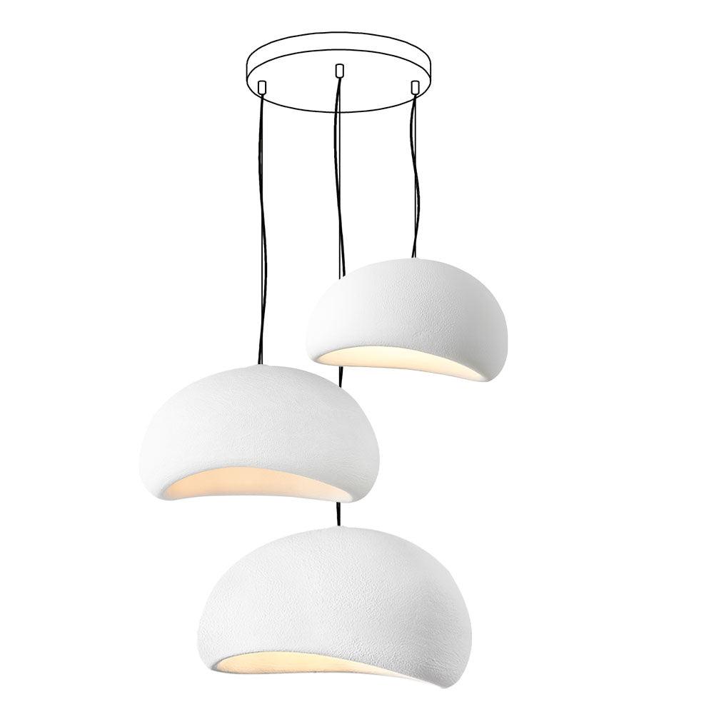 Chandelier Wabi-Sabi Pebble Cluster Organic Form Minimalist Artistic - Neutralighting