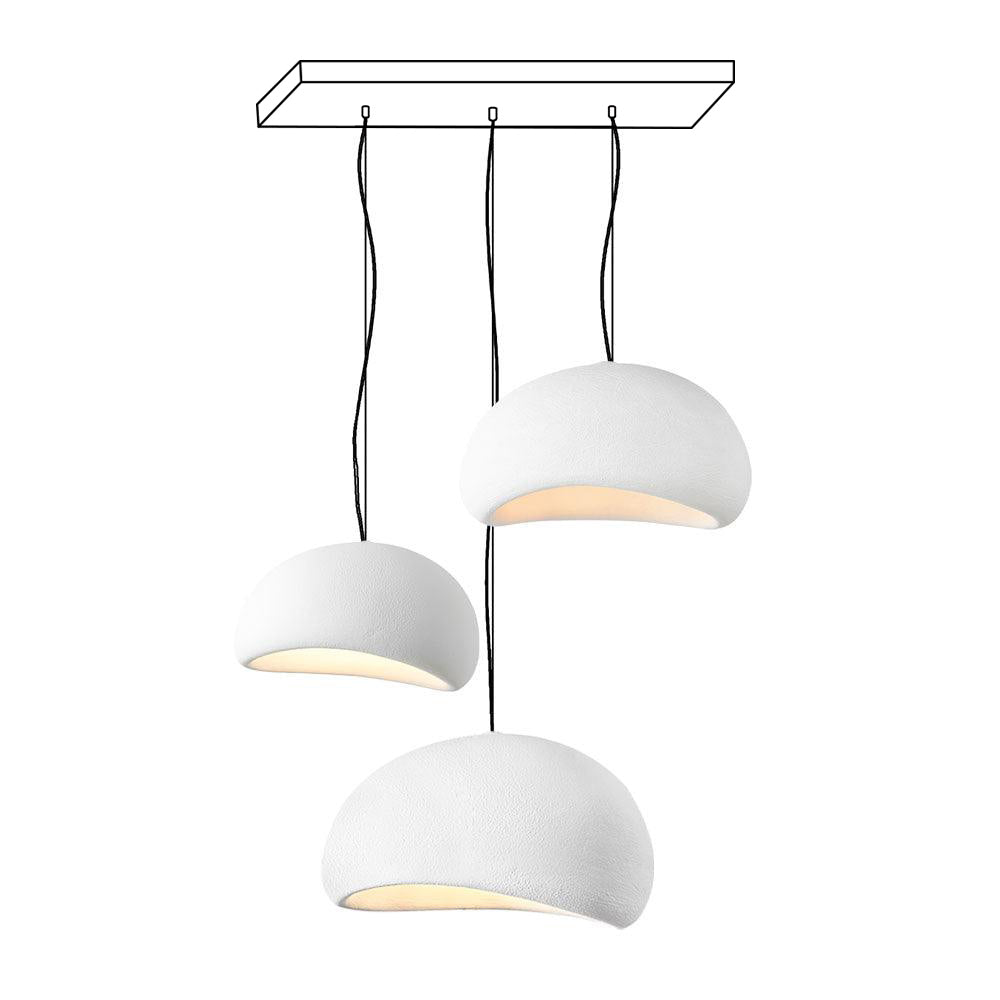 Chandelier Wabi-Sabi Pebble Cluster Organic Form Minimalist Artistic - Neutralighting