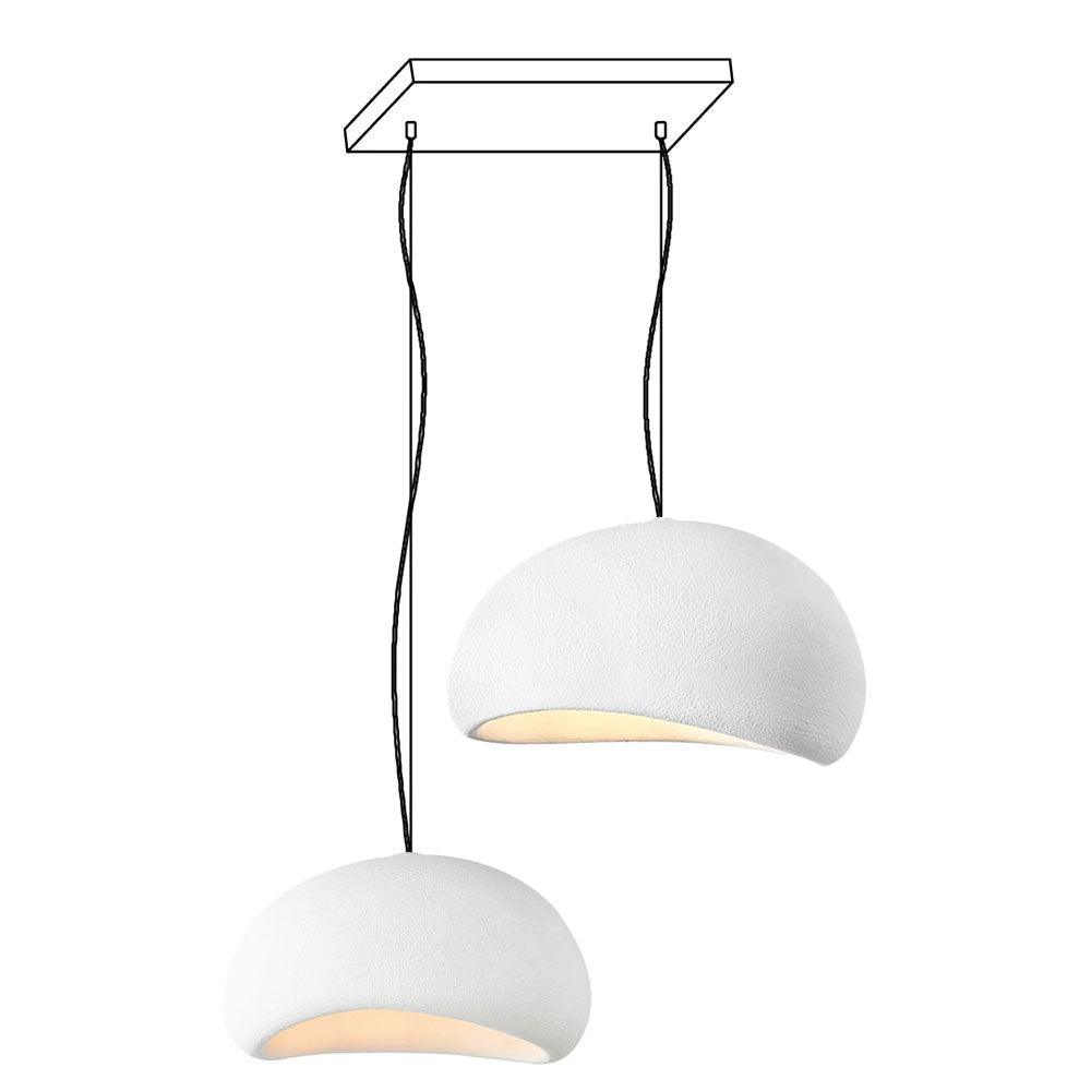 Chandelier Wabi-Sabi Pebble Cluster Organic Form Minimalist Artistic - Neutralighting