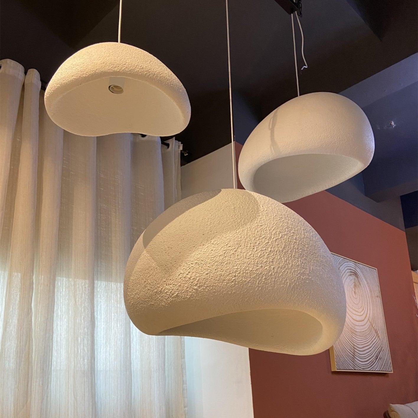 Chandelier Wabi-Sabi Pebble Cluster Organic Form Minimalist Artistic - Neutralighting