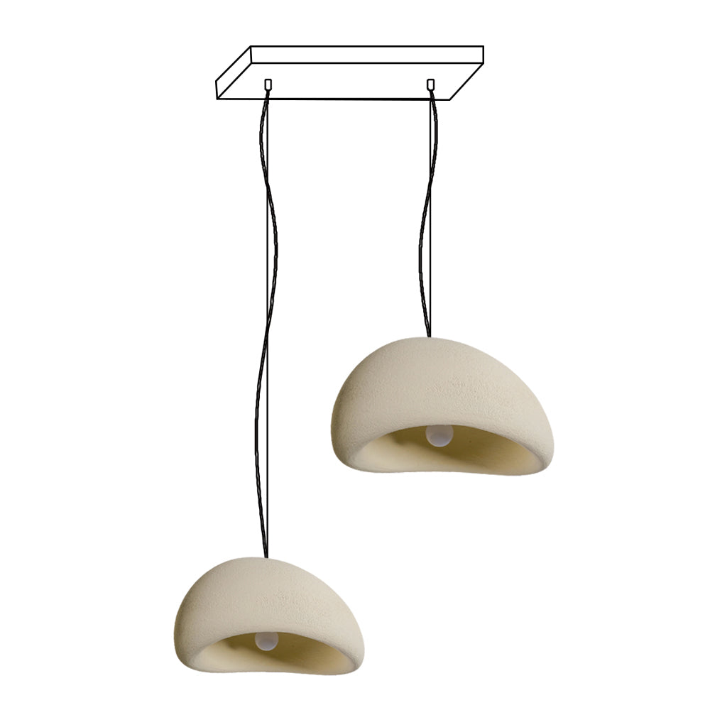 Chandelier Wabi-Sabi Pebble Cluster Organic Form Minimalist Artistic - Neutralighting