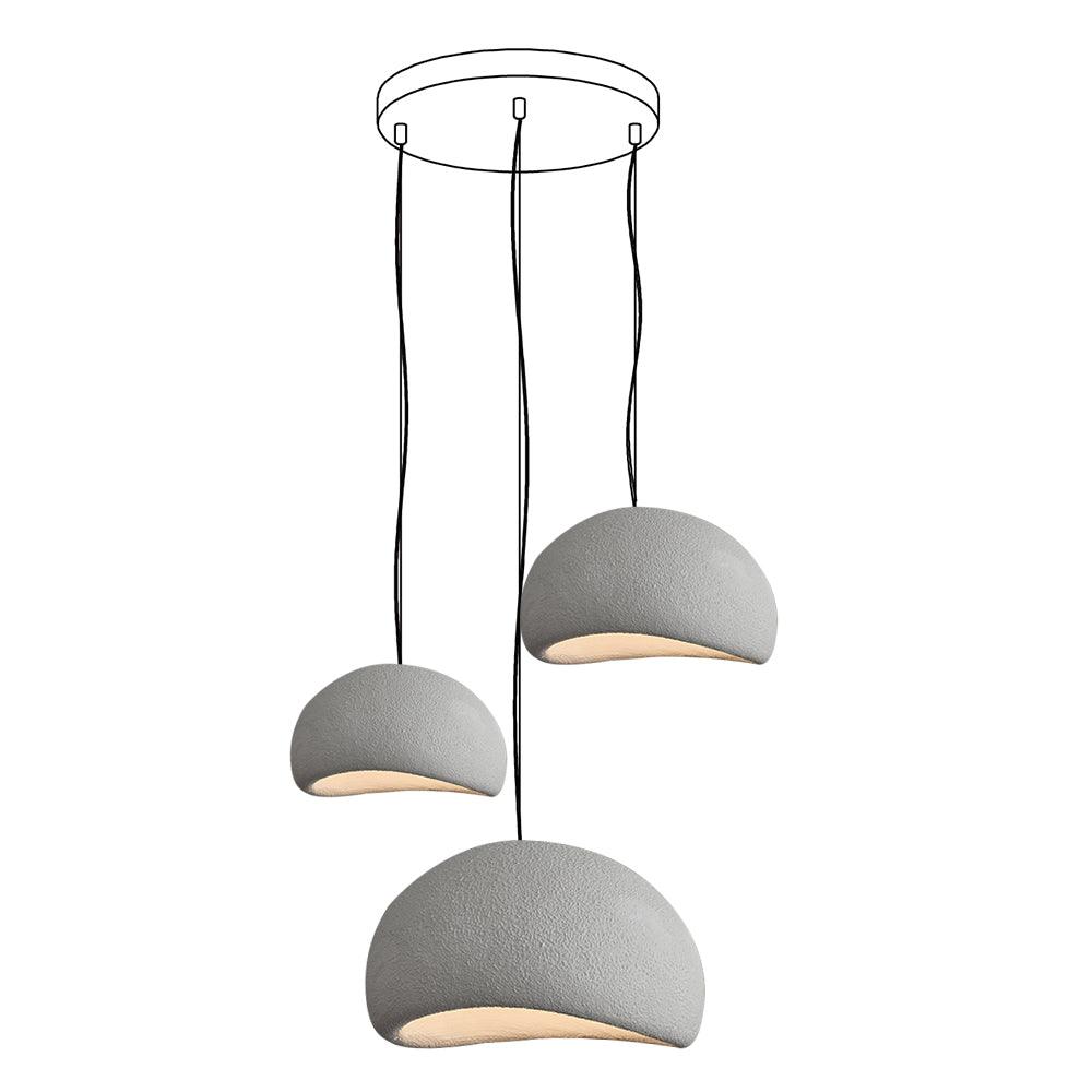 Chandelier Wabi-Sabi Pebble Cluster Organic Form Minimalist Artistic - Neutralighting