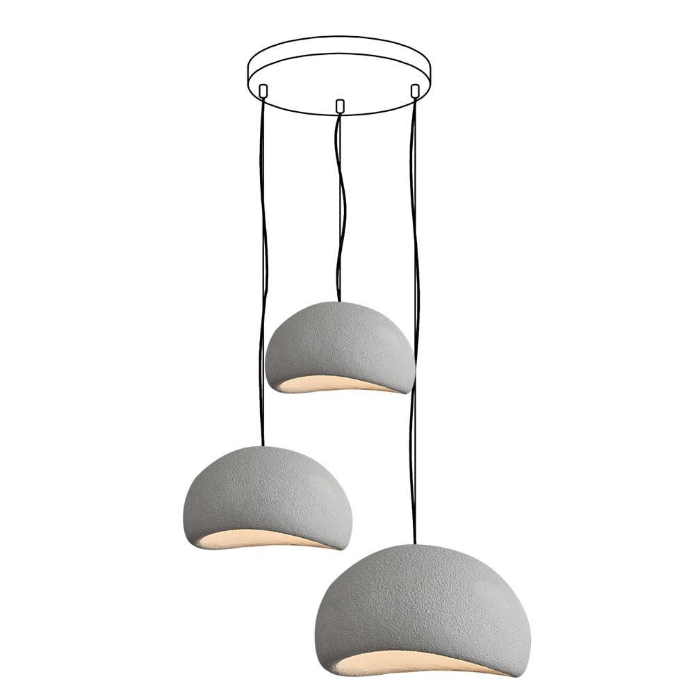 Chandelier Wabi-Sabi Pebble Cluster Organic Form Minimalist Artistic - Neutralighting