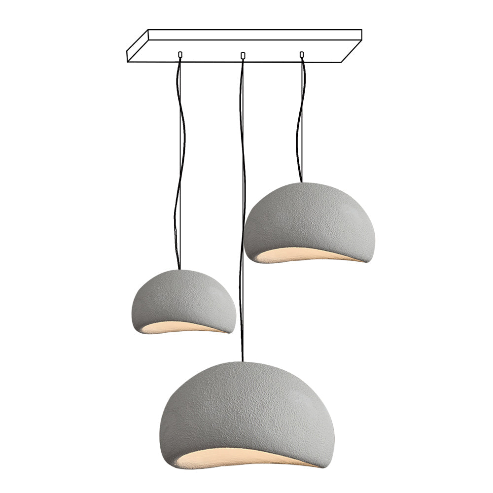 Chandelier Wabi-Sabi Pebble Cluster Organic Form Minimalist Artistic - Neutralighting