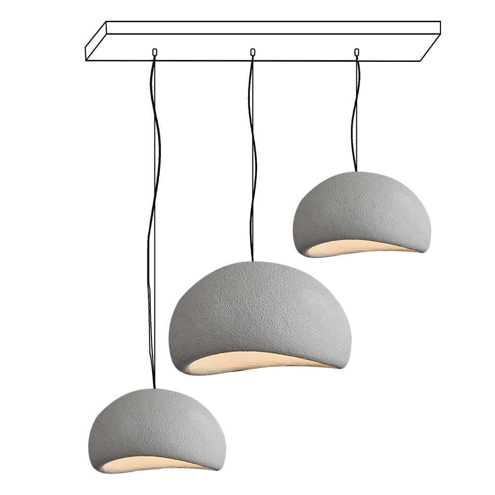 Chandelier Wabi-Sabi Pebble Cluster Organic Form Minimalist Artistic - Neutralighting