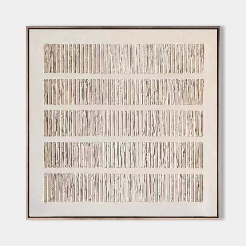 Textured Vertical Linear Relief Painting