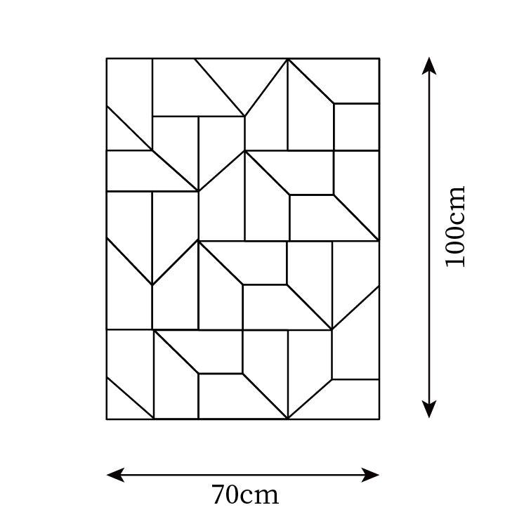Wall Lamp 3D Geometric Panels Layered Light Art Remote Dimming Modern - Neutralighting