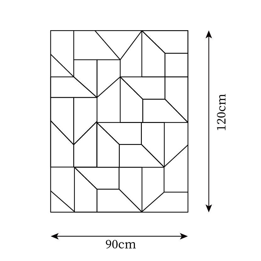 Wall Lamp 3D Geometric Panels Layered Light Art Remote Dimming Modern - Neutralighting