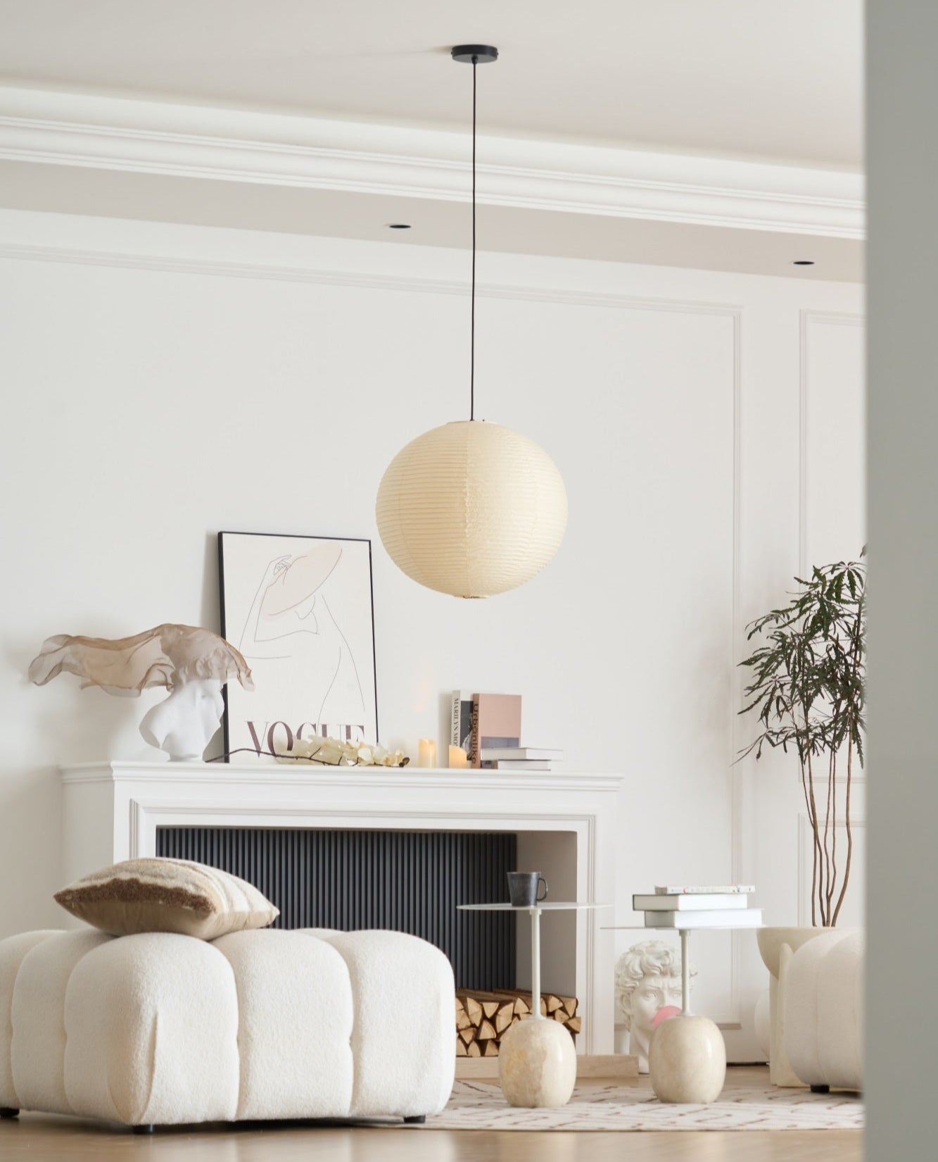 Lustra Pendant Lamp Paper for Living Room - Letslighting