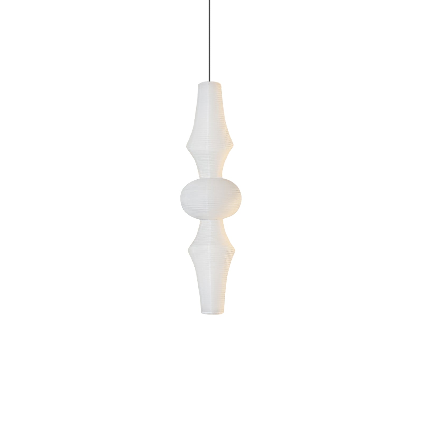 Faye Sculptural Paper Vertical Pendant Light - Neutralighting