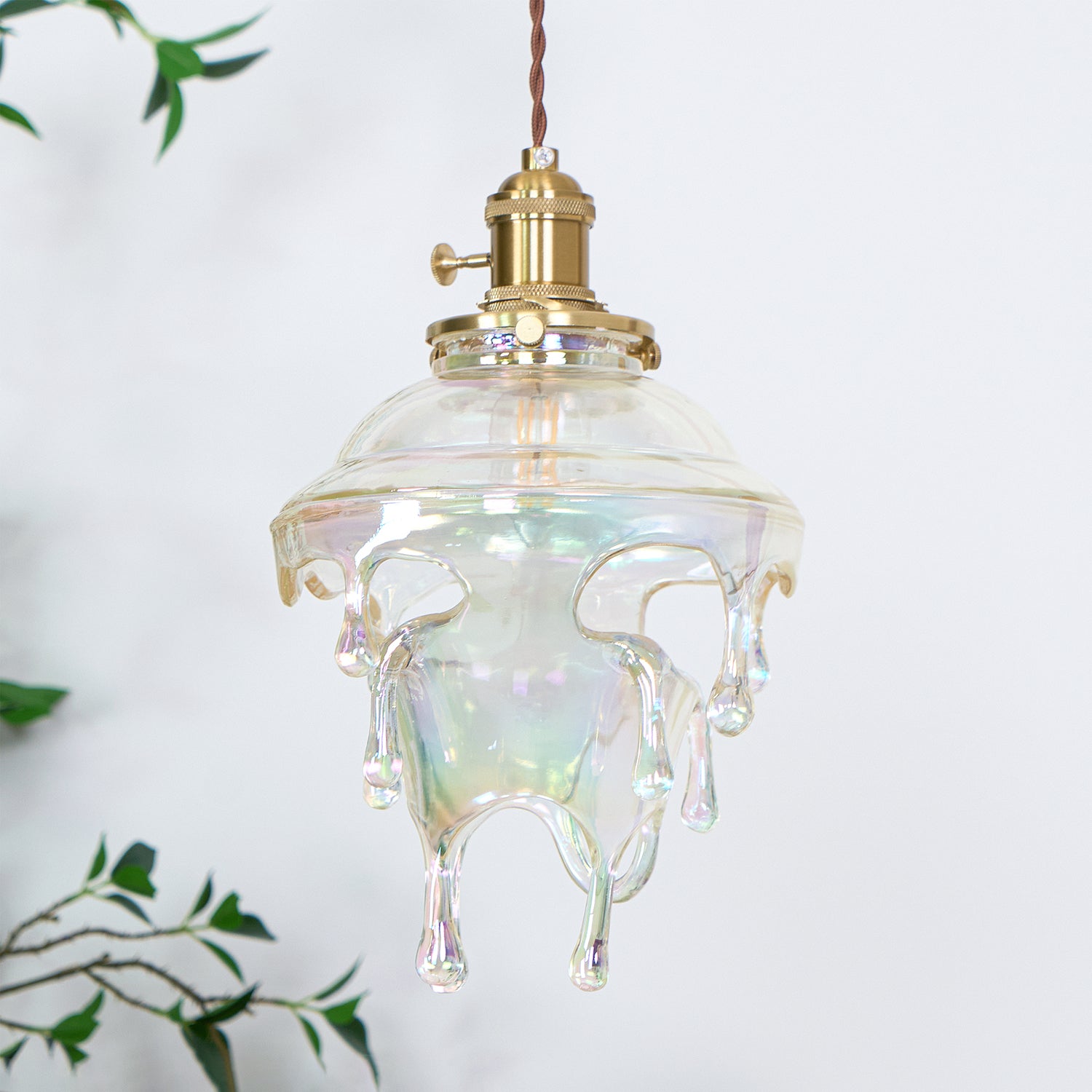 Pendant Lamp Iridescent Water Drop Shade Artistic Glow Contemporary - Neutralighting