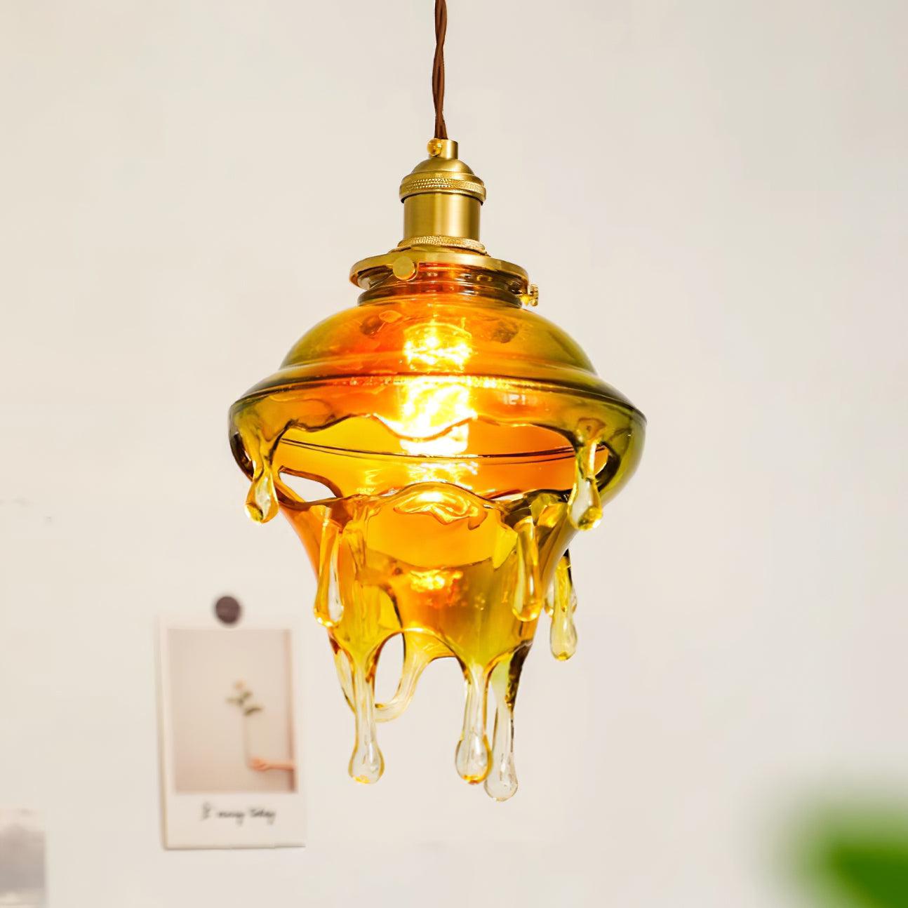 Pendant Lamp Iridescent Water Drop Shade Artistic Glow Contemporary - Neutralighting