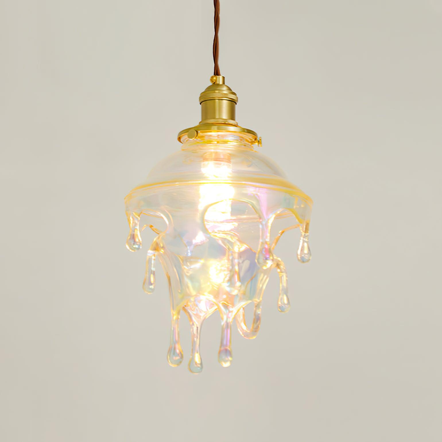 Pendant Lamp Iridescent Water Drop Shade Artistic Glow Contemporary - Neutralighting