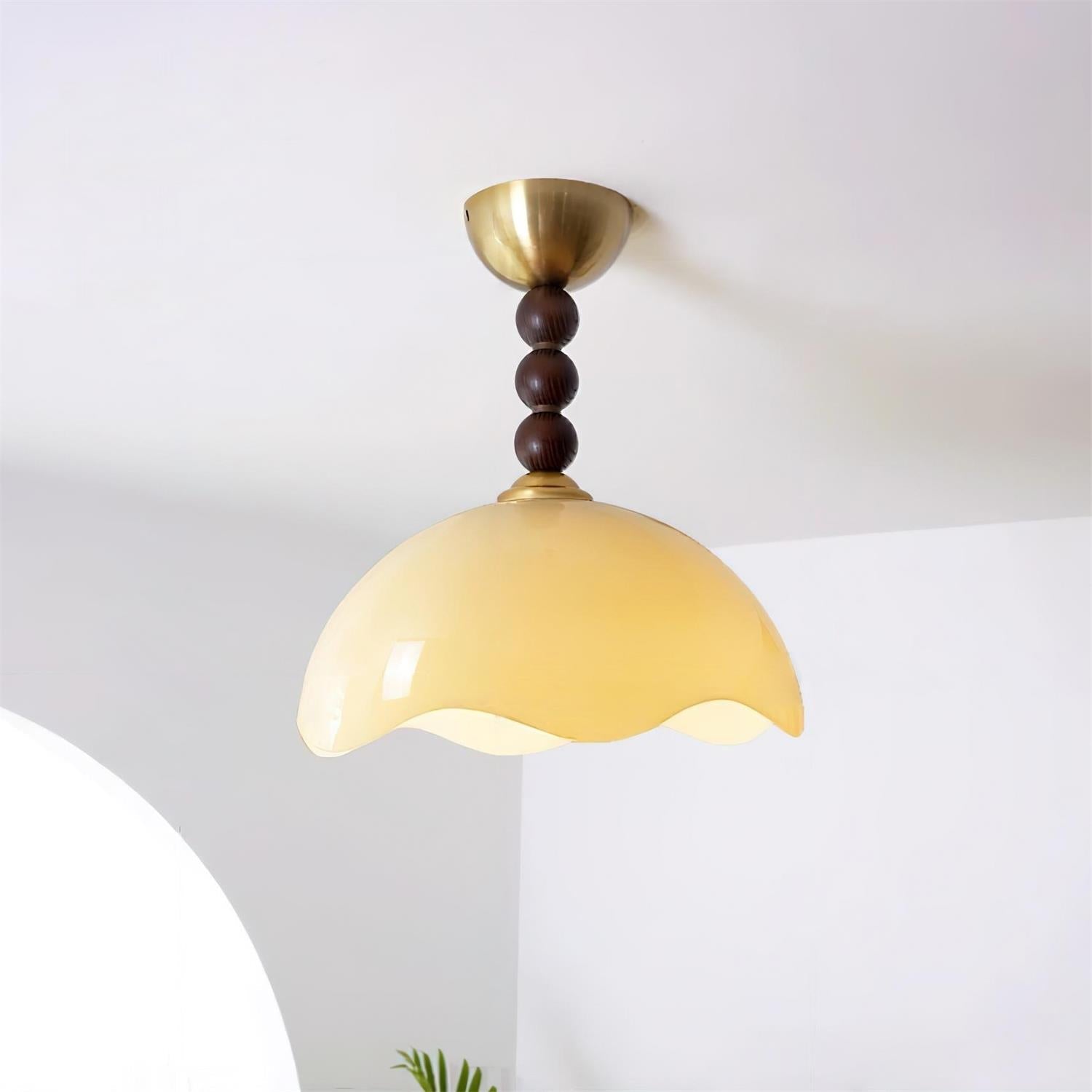 Amberis Vintage Amber Glass Ceiling Light - Neutralighting
