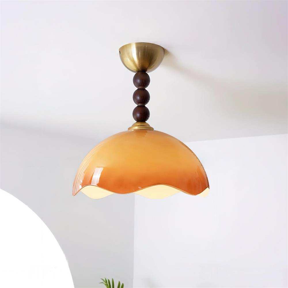 Amberis Vintage Amber Glass Ceiling Light - Neutralighting