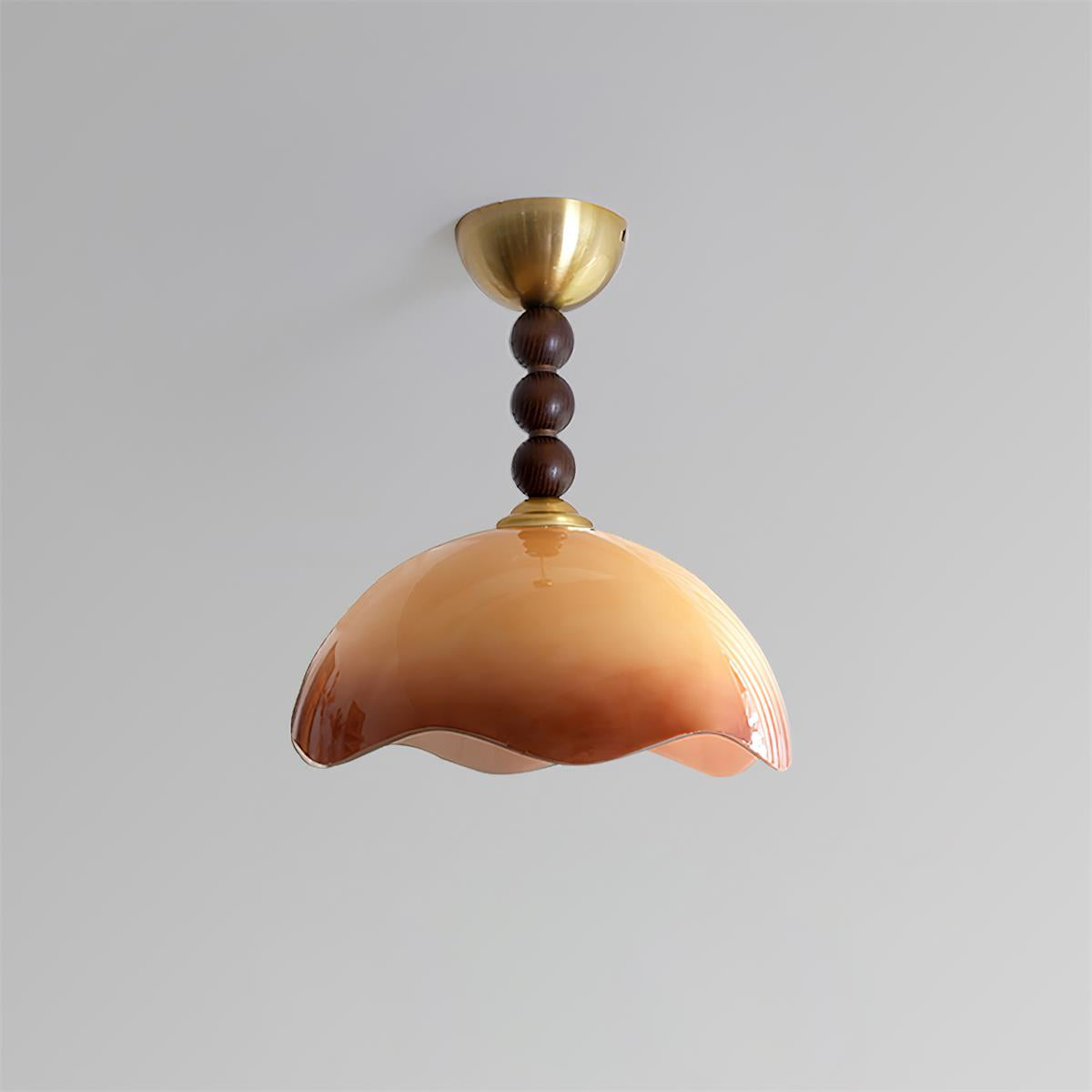 Amberis Vintage Amber Glass Ceiling Light - Neutralighting