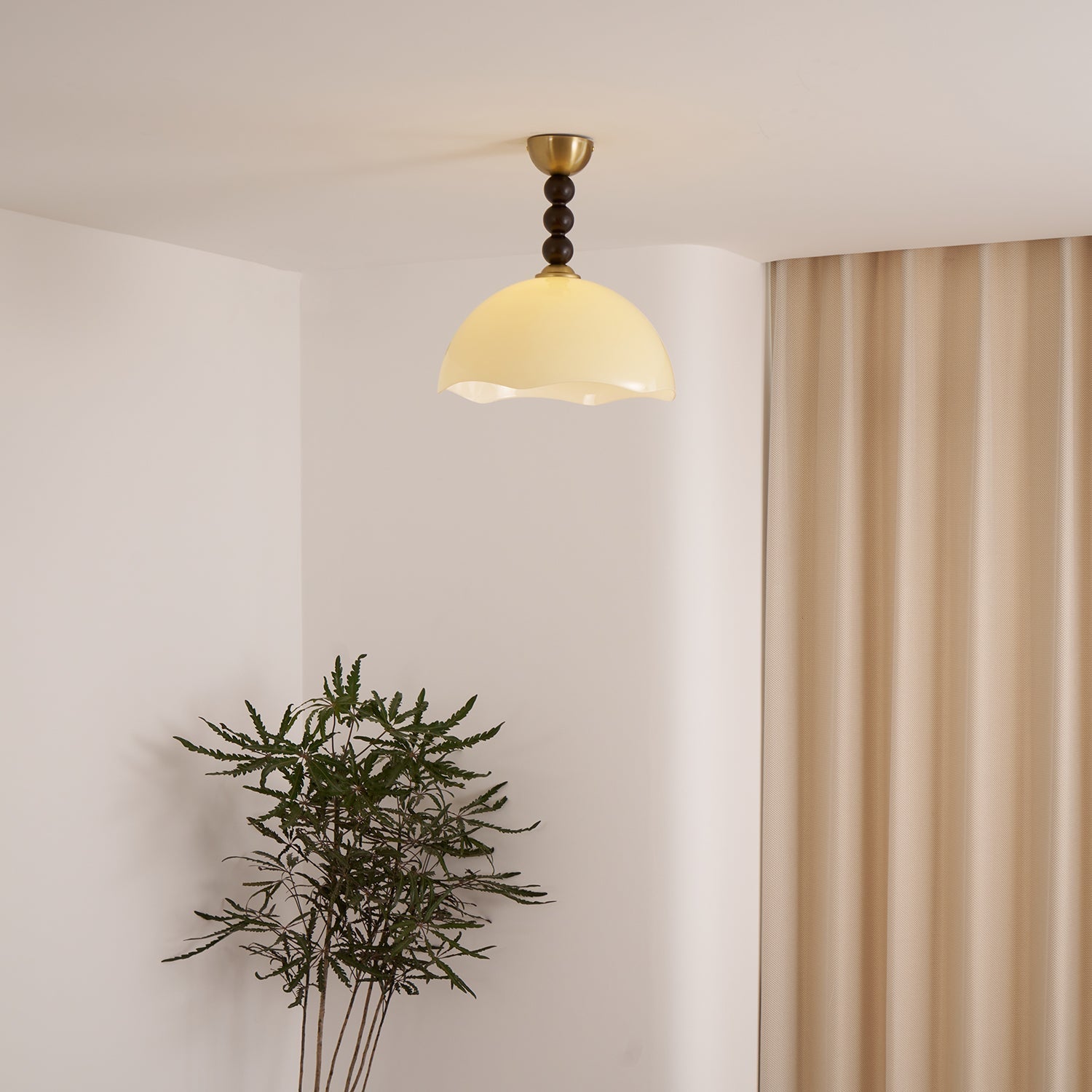 Amberis Vintage Amber Glass Ceiling Light - Neutralighting