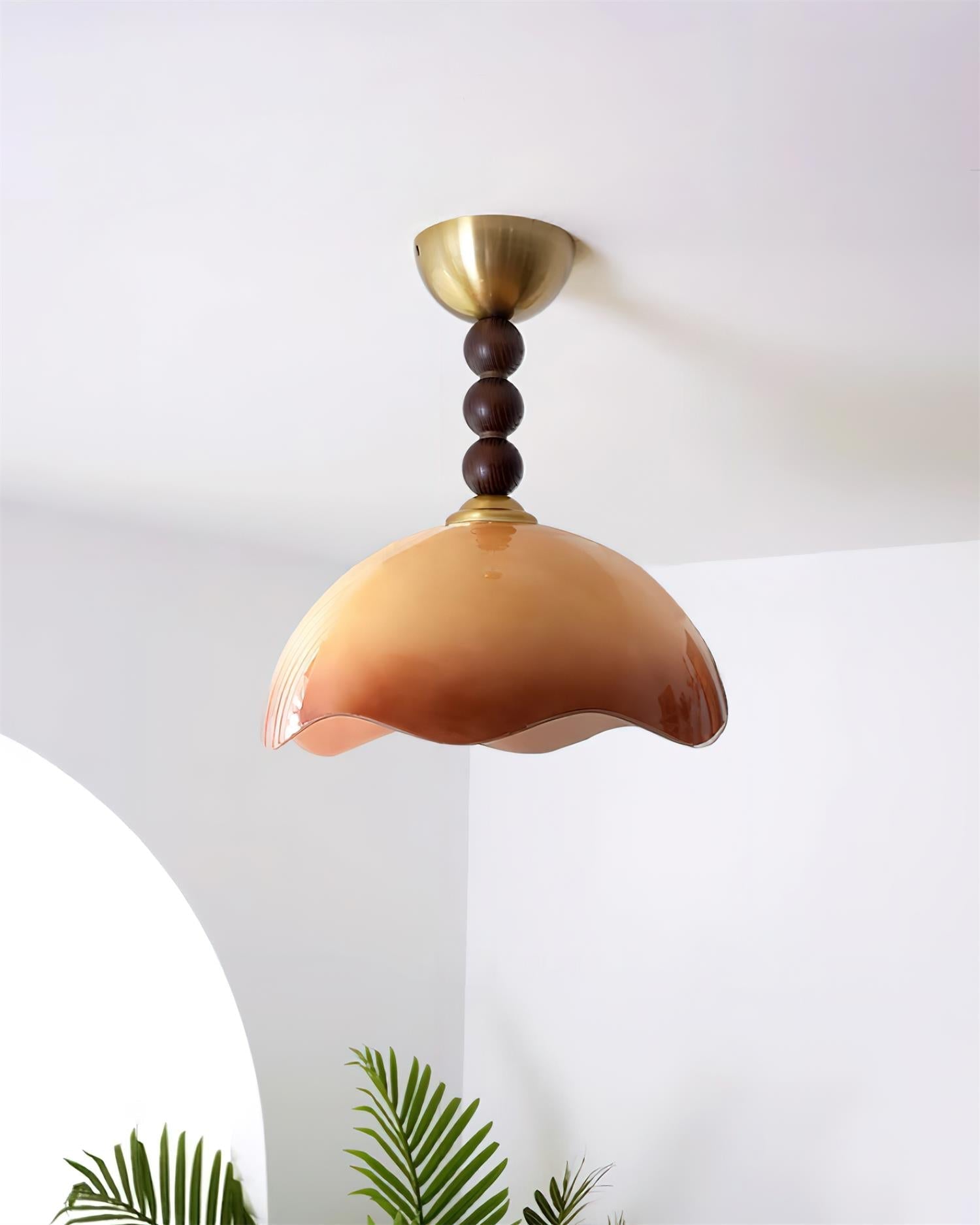 Amberis Vintage Amber Glass Ceiling Light - Neutralighting