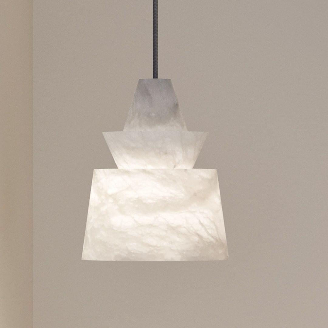Curineth Minimalist Alabaster Pendant Light - Neutralighting