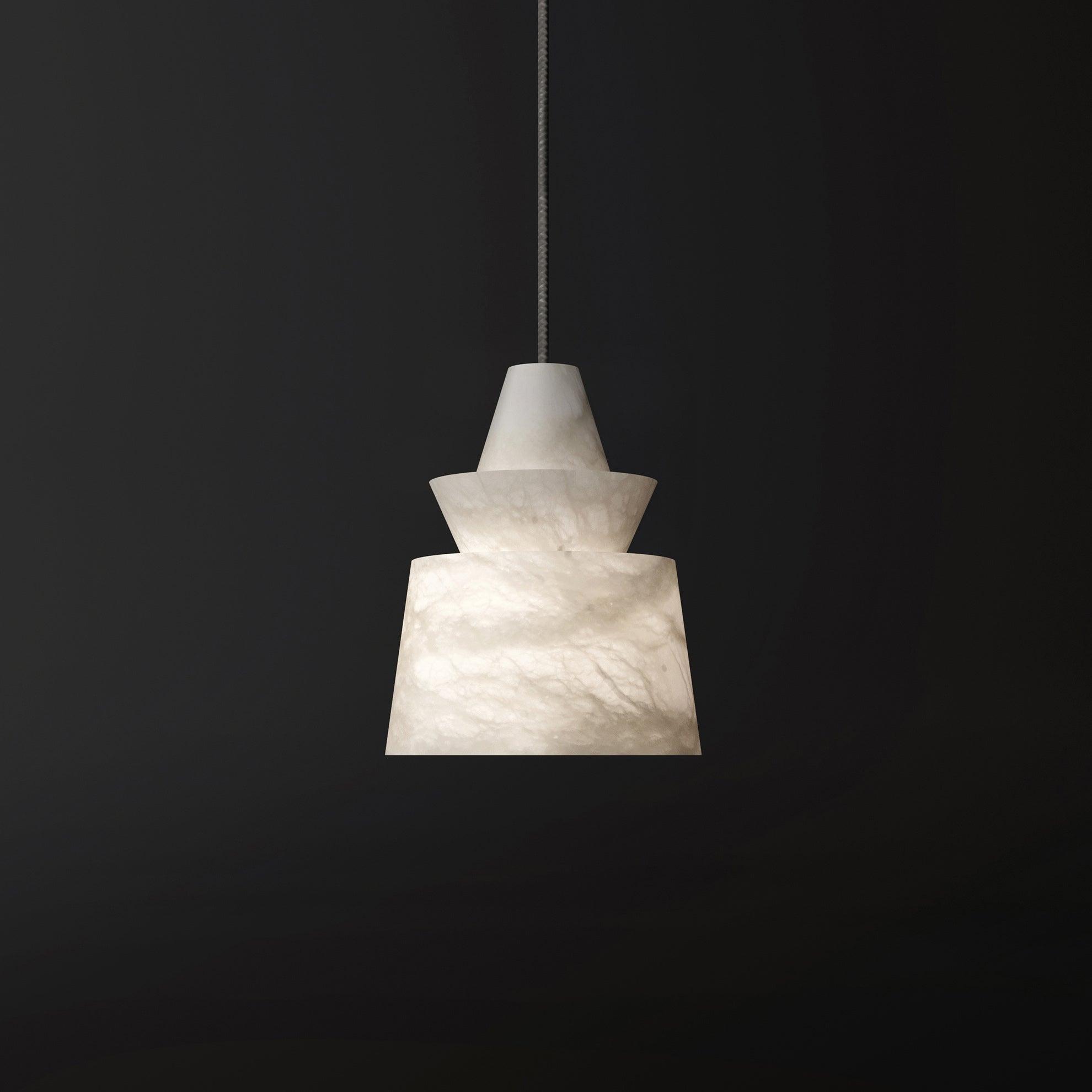 Curineth Minimalist Alabaster Pendant Light - Neutralighting