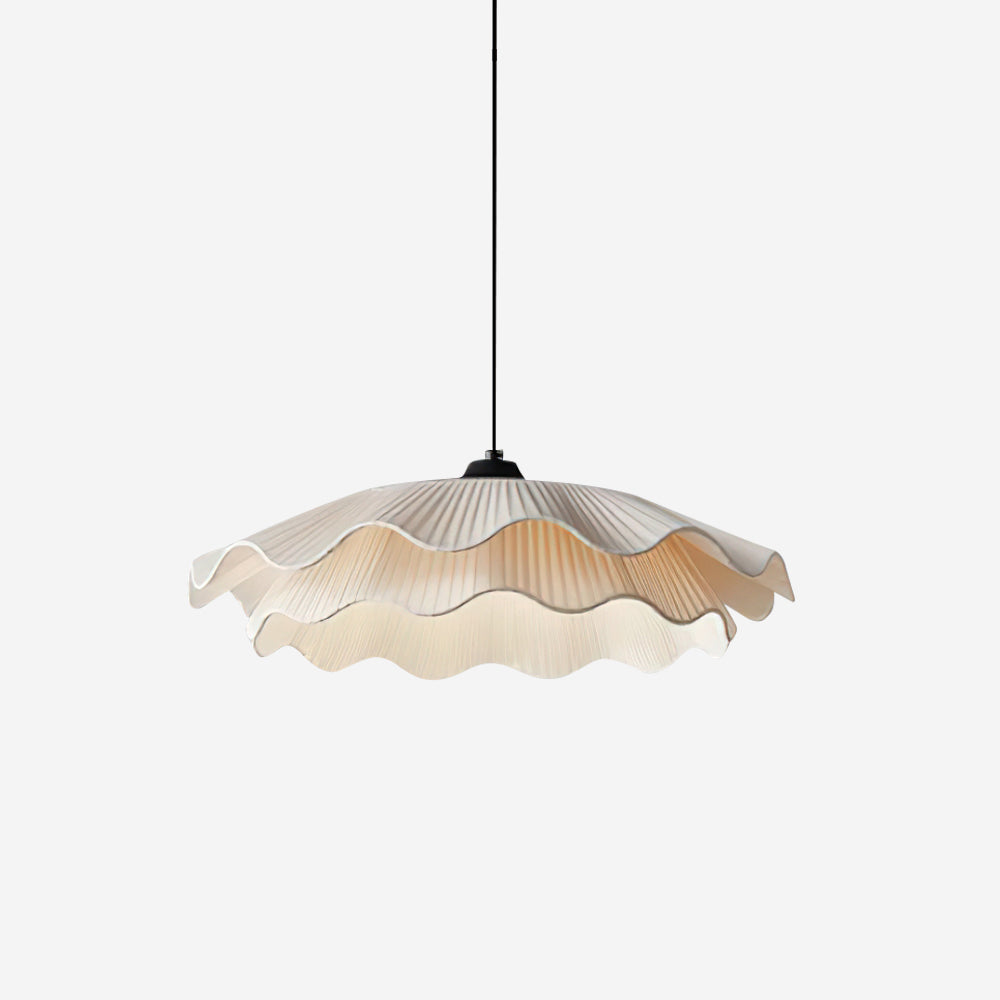 Calavie Wavy Pleated Pendant Light in Soft White - Neutralighting