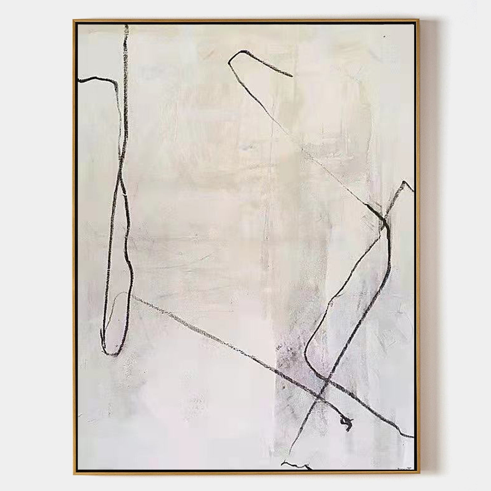 Minimalist Line Art Abstract Figure Wall Art