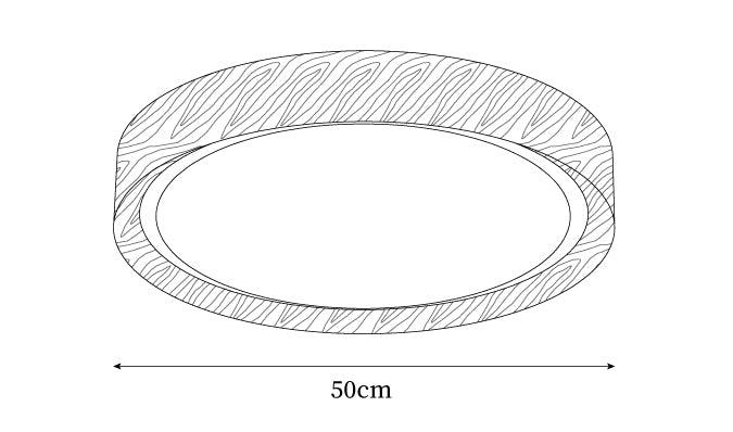 Orbis Wood Wood Grain Round Ceiling Light - Neutralighting