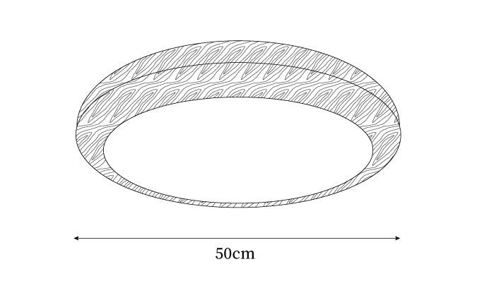 Orbis Wood Wood Grain Round Ceiling Light - Neutralighting