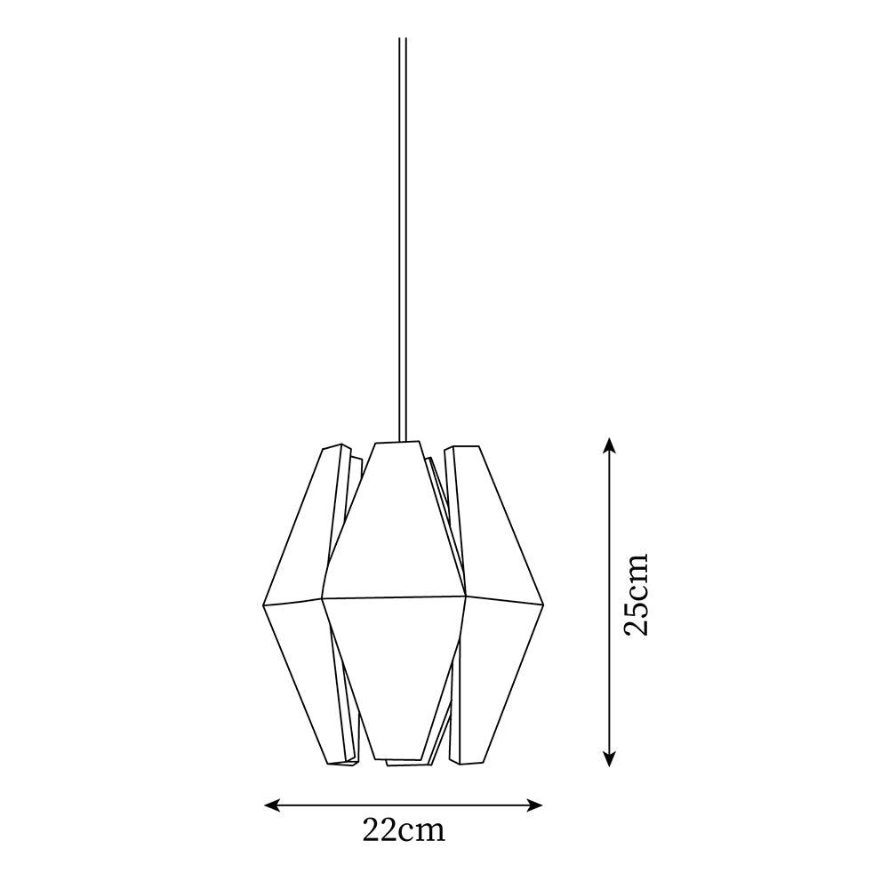 Pendant Lamp Geometric Wood Shade Warm Glow Nordic Minimalist Accent - Neutralighting