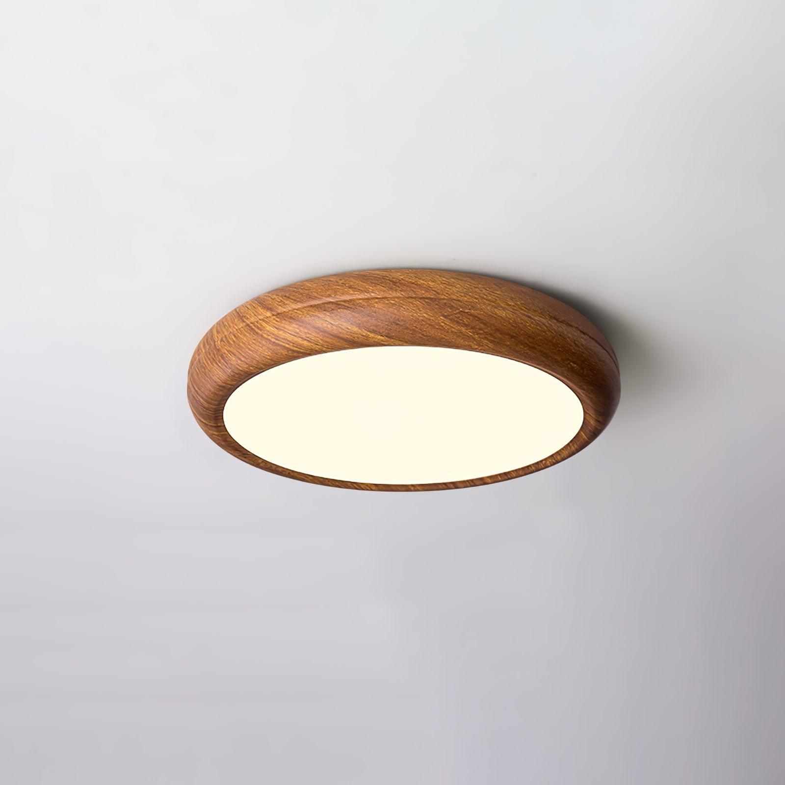Grena Wood Grain Round Ceiling Light - Neutralighting