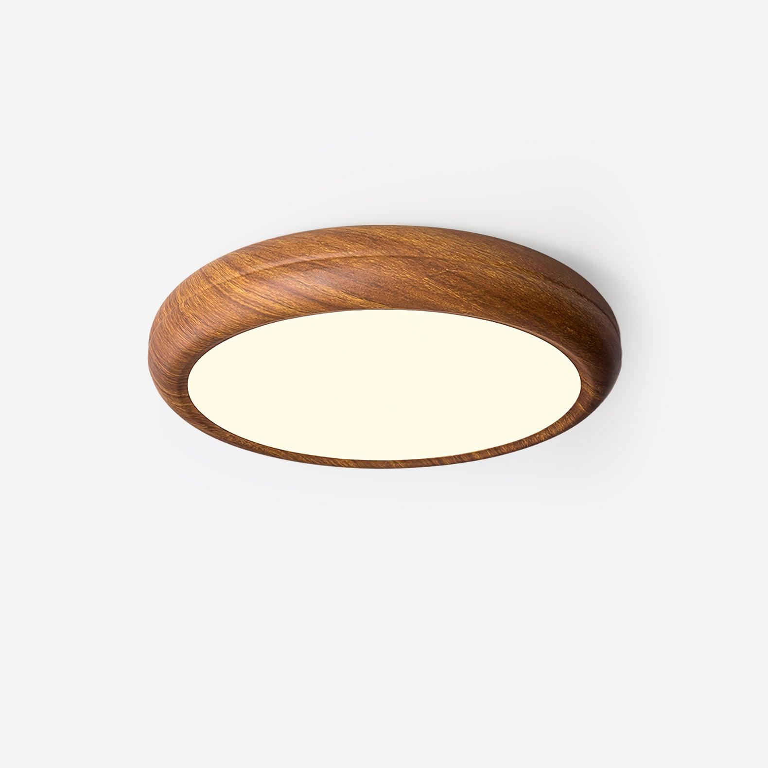 Grena Wood Grain Round Ceiling Light - Neutralighting