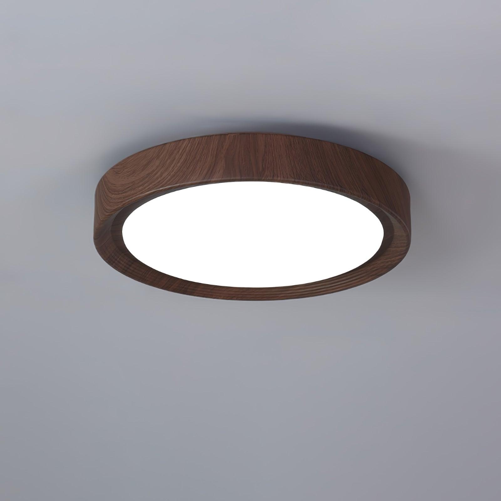 Grena Wood Grain Round Ceiling Light - Neutralighting