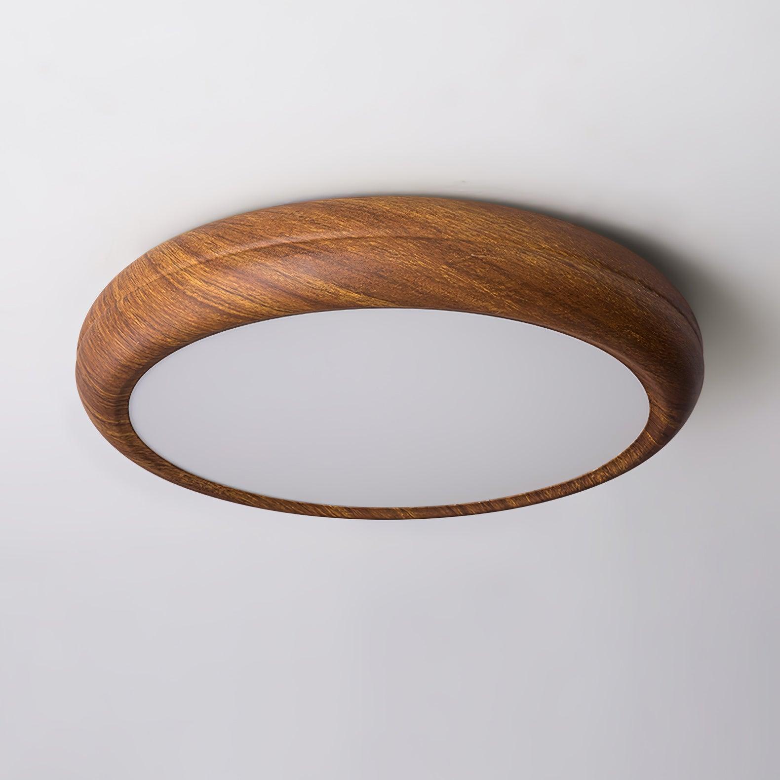 Grena Wood Grain Round Ceiling Light - Neutralighting