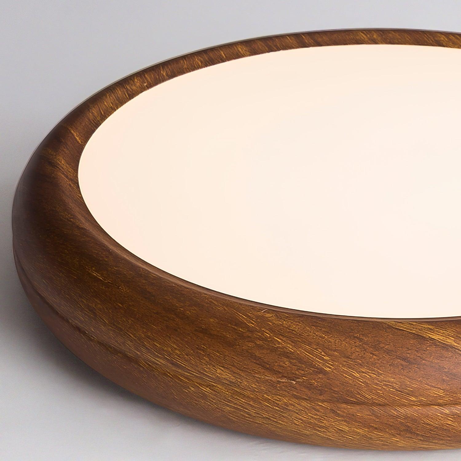 Grena Wood Grain Round Ceiling Light - Neutralighting