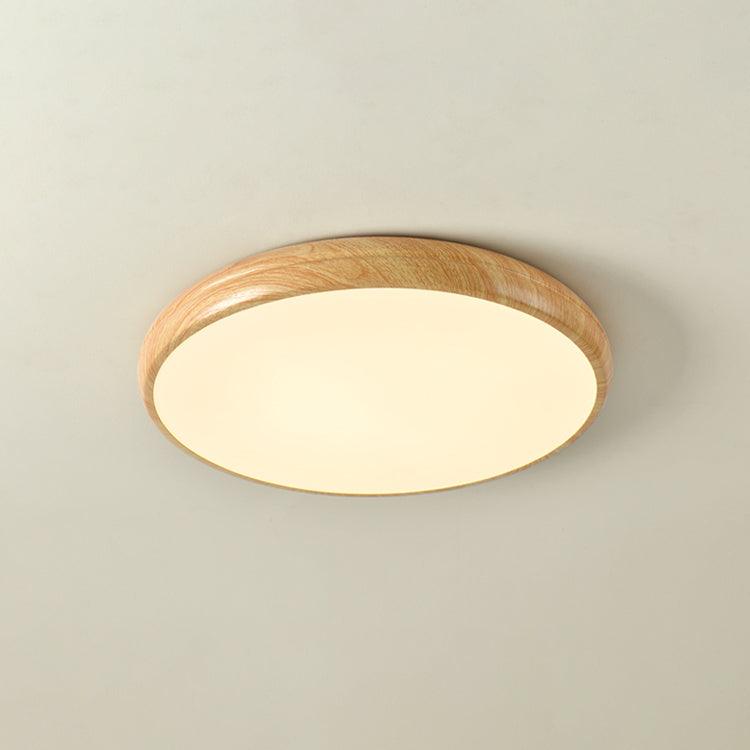 Grena Wood Grain Round Ceiling Light - Neutralighting
