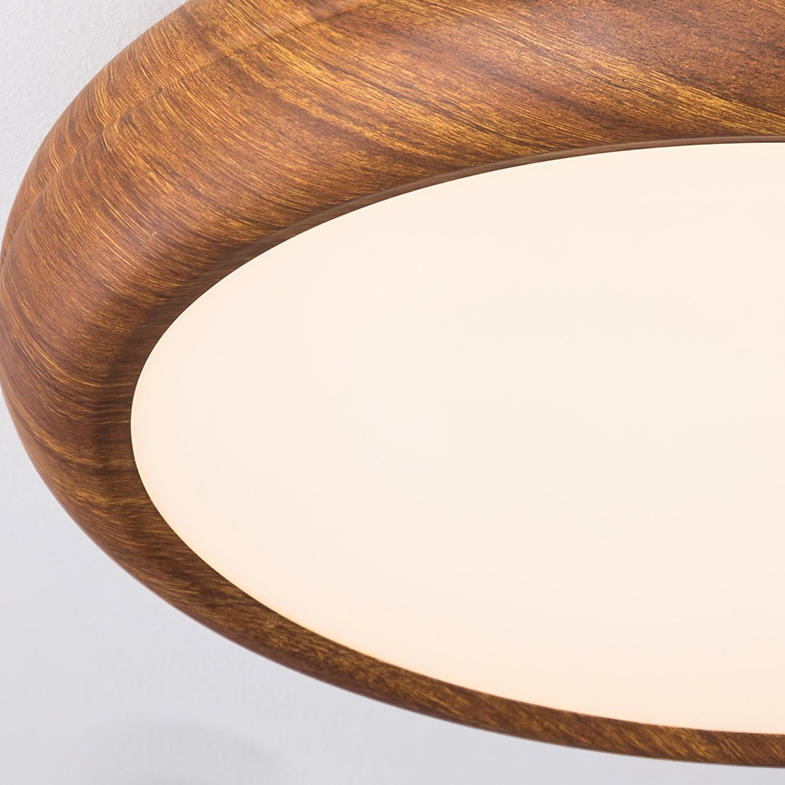 Grena Wood Grain Round Ceiling Light - Neutralighting