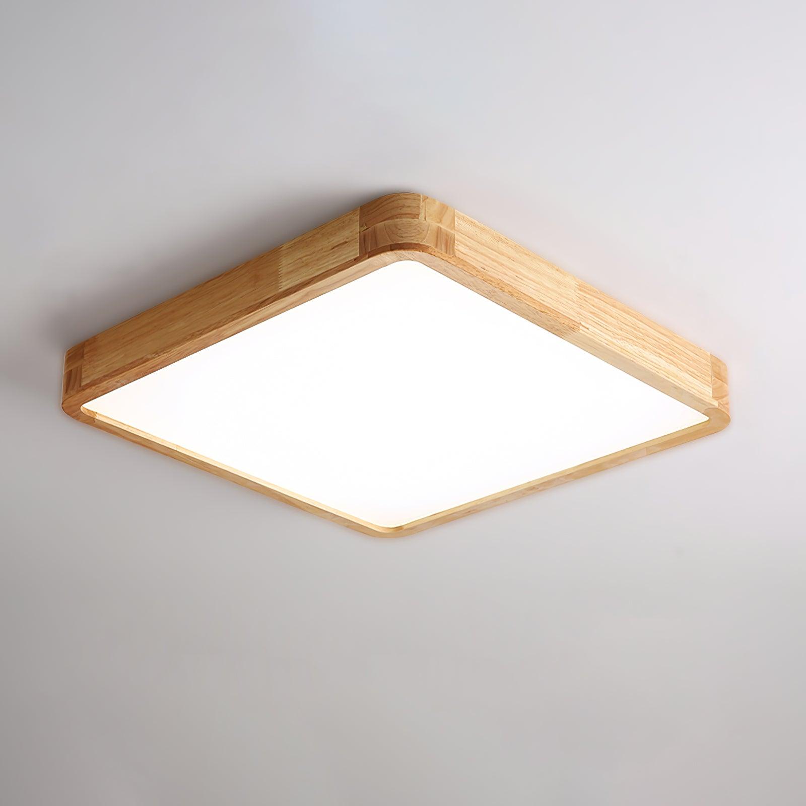 Hano Wooden Geometric Ceiling Light - Neutralighting
