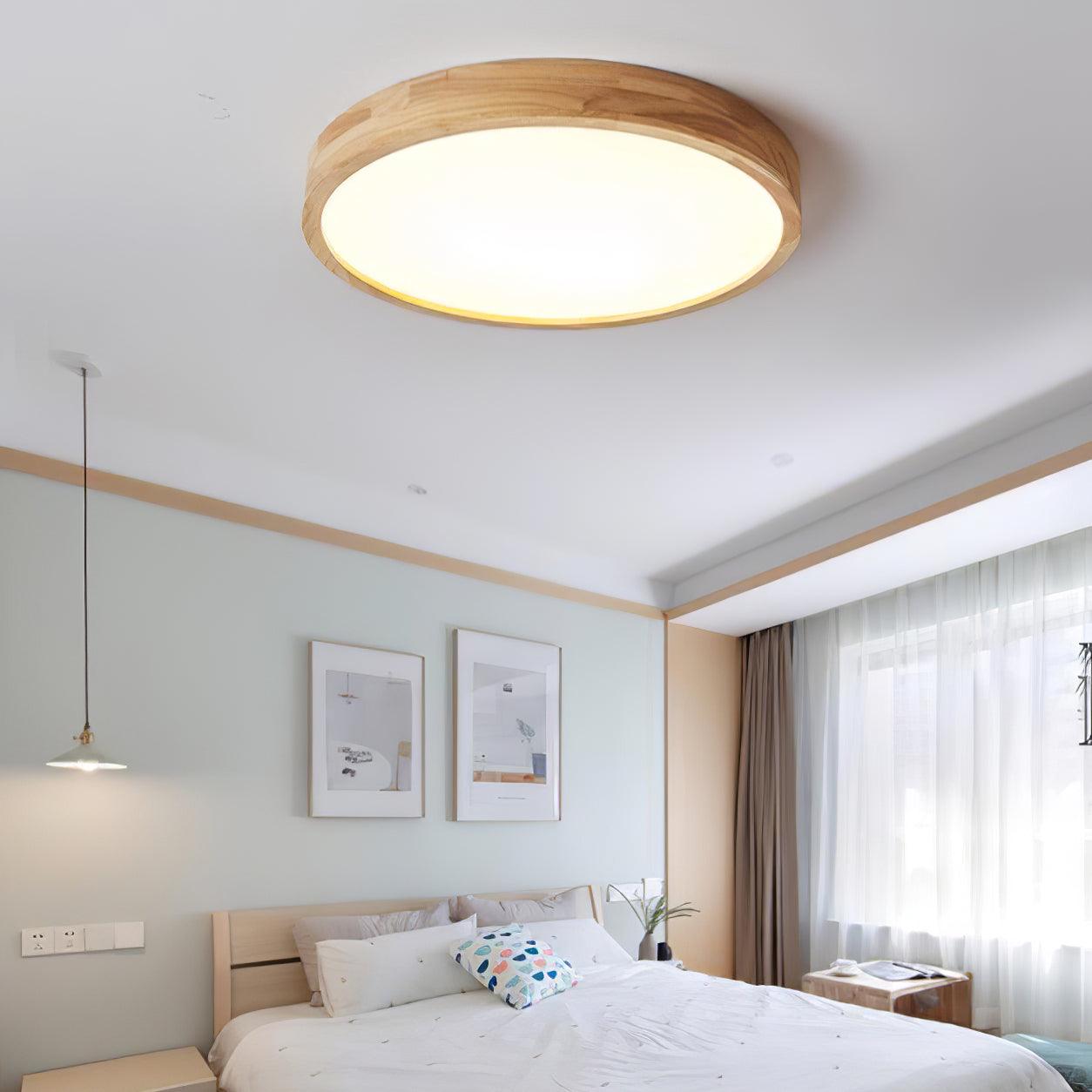 Hano Wooden Geometric Ceiling Light - Neutralighting