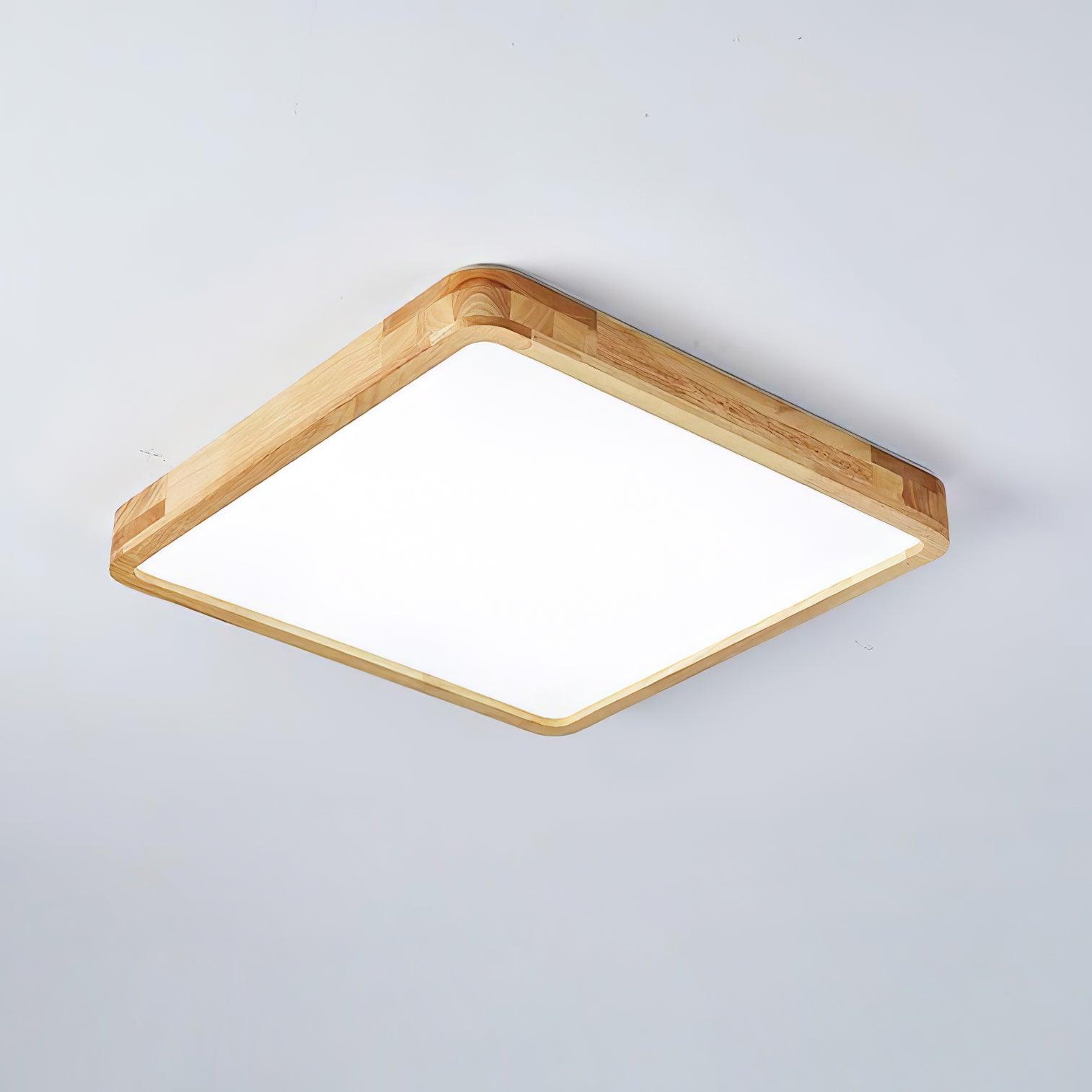 Hano Wooden Geometric Ceiling Light - Neutralighting