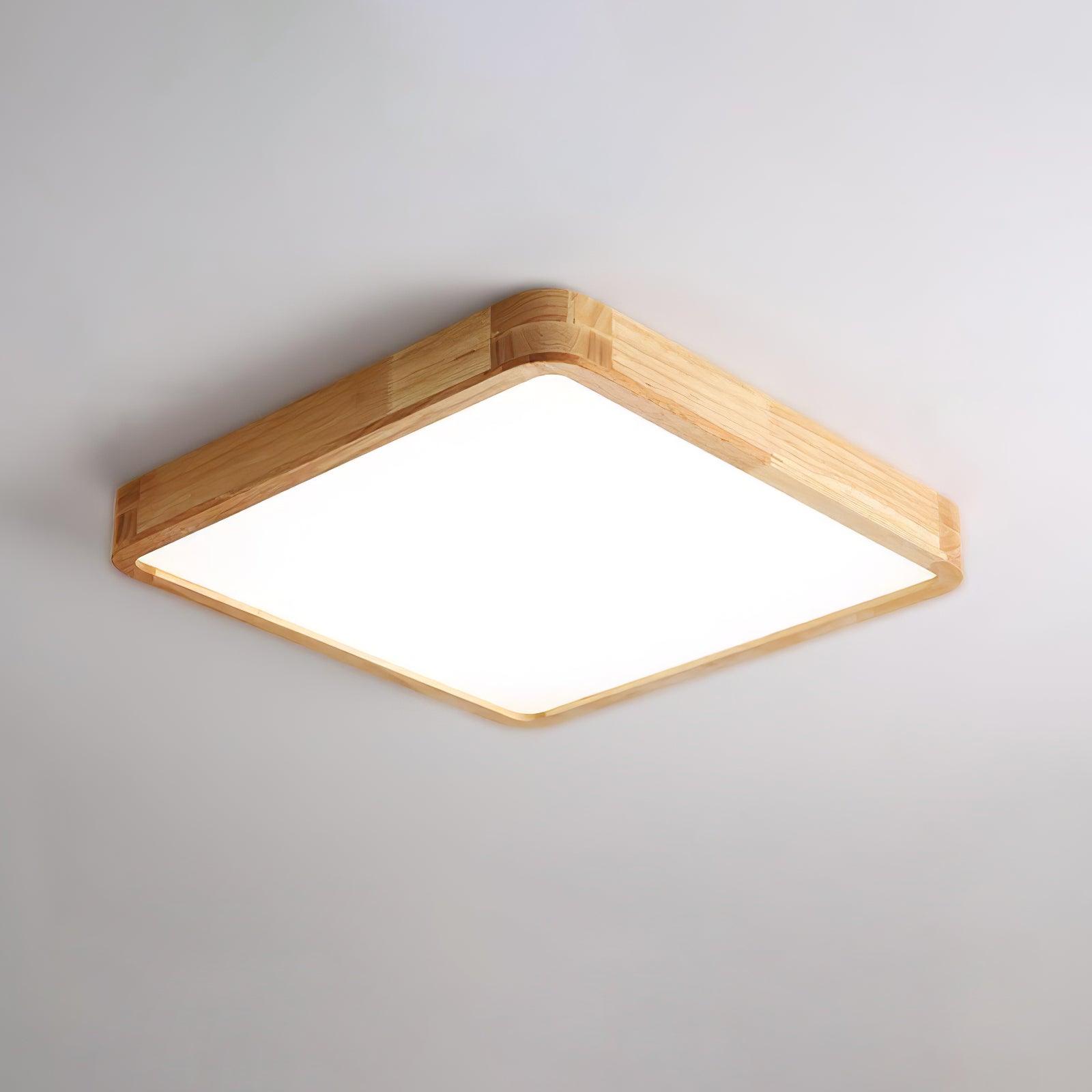 Hano Wooden Geometric Ceiling Light - Neutralighting