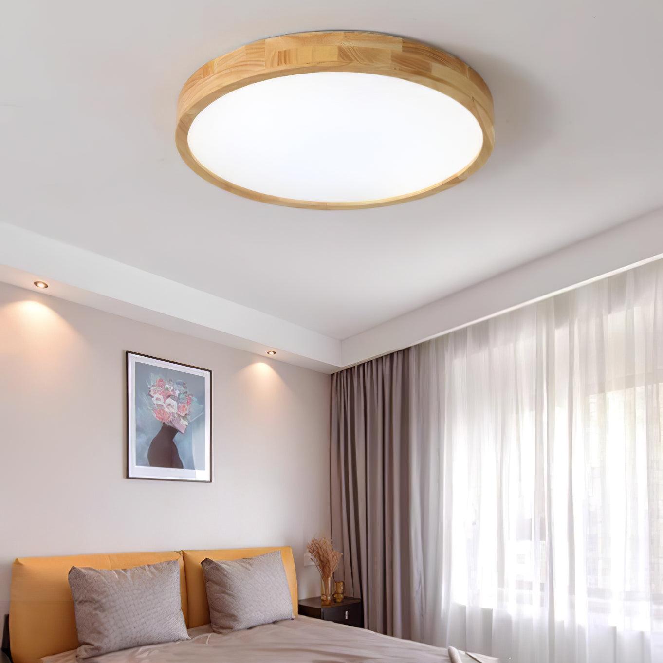 Hano Wooden Geometric Ceiling Light - Neutralighting