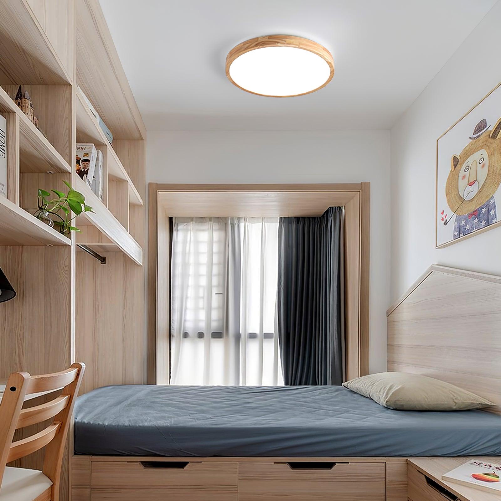Hano Wooden Geometric Ceiling Light - Neutralighting